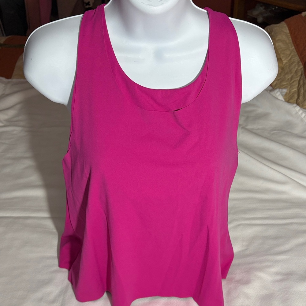 Vibrant Fuchsia Razor Back Active wear Athletic Top - New With Tags Size 12/XL